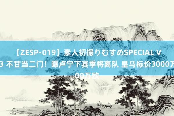 【ZESP-019】素人初撮りむすめSPECIAL Vol.3 不甘当二门！曝卢宁下赛季将离队 皇马标价3000万欧