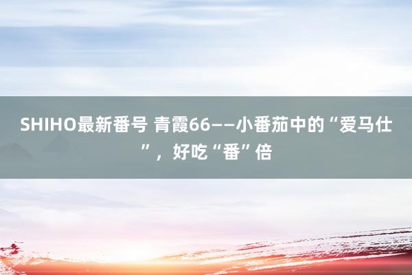 SHIHO最新番号 青霞66——小番茄中的“爱马仕”，好吃“番”倍