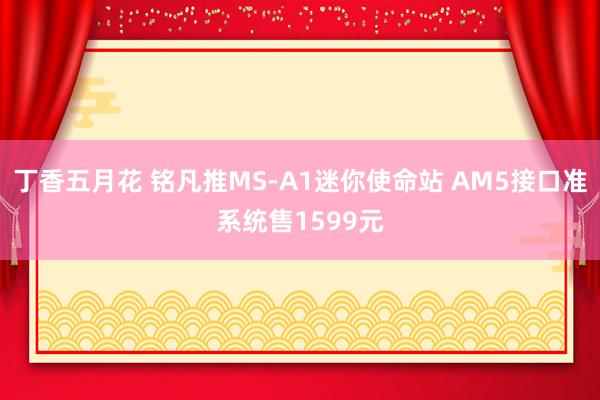 丁香五月花 铭凡推MS-A1迷你使命站 AM5接口准系统售1599元