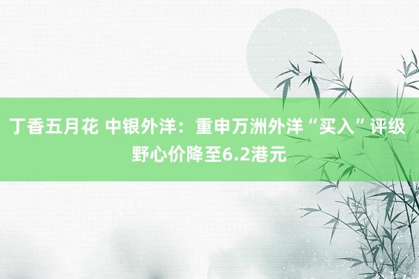 丁香五月花 中银外洋：重申万洲外洋“买入”评级 野心价降至6.2港元