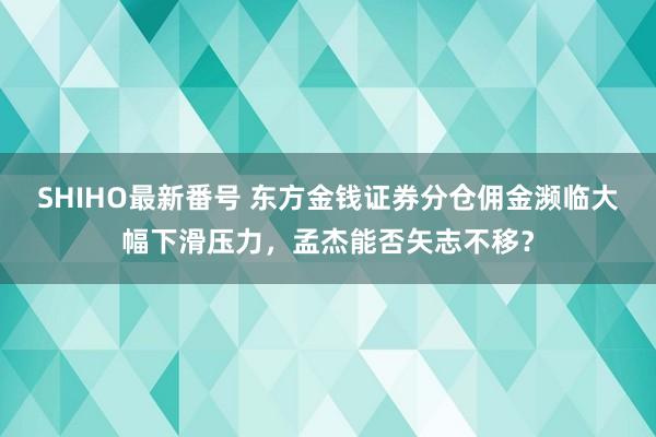 SHIHO最新番号 东方金钱证券分仓佣金濒临大幅下滑压力，孟杰能否矢志不移？