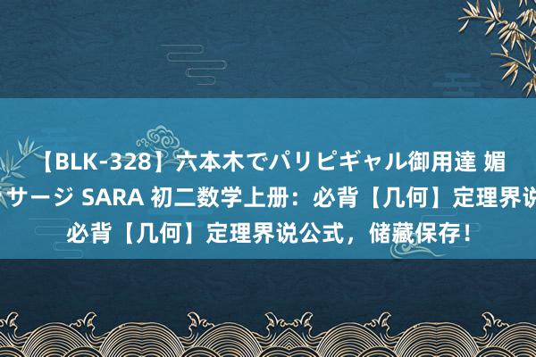 【BLK-328】六本木でパリピギャル御用達 媚薬悶絶オイルマッサージ SARA 初二数学上册：必背【几何】定理界说公式，储藏保存！