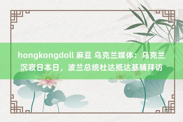 hongkongdoll 麻豆 乌克兰媒体：乌克兰沉寂日本日，波兰总统杜达抵达基辅拜访