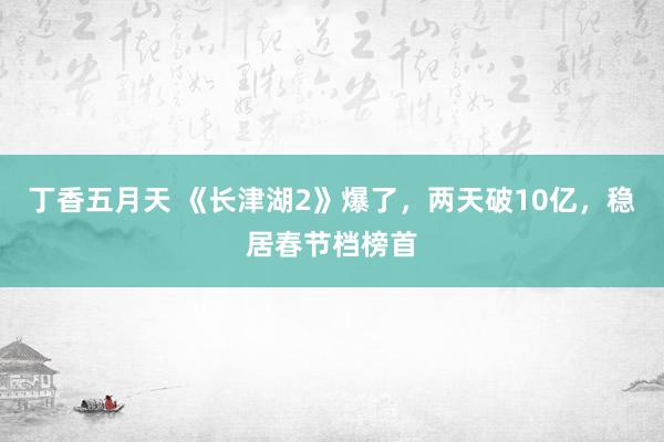 丁香五月天 《长津湖2》爆了，两天破10亿，稳居春节档榜首