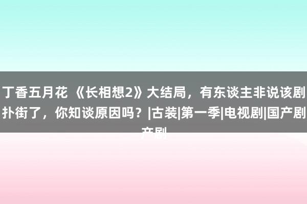 丁香五月花 《长相想2》大结局，有东谈主非说该剧扑街了，你知谈原因吗？|古装|第一季|电视剧|国产剧